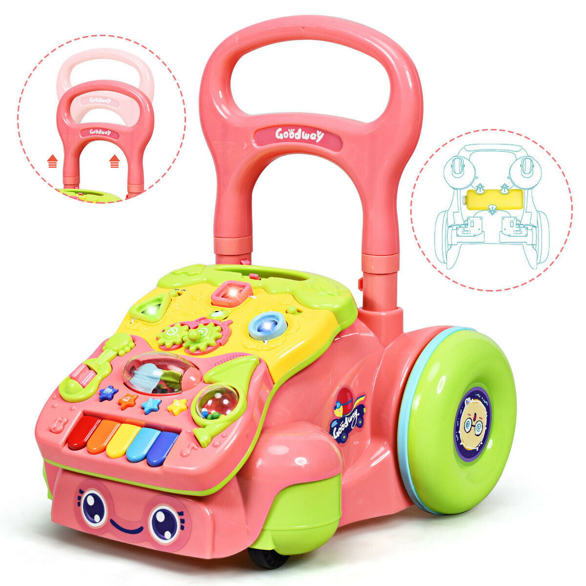 Hikidspace Sit-to-Stand Learning Baby Walker for Early Development Toys
