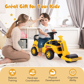Ride on Road Roller Toddler Ride on Car with Adjustable Roller