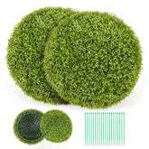 2 PCS 50cm Artificial Plant Boxwood Topiary Ball Faux Plant Home Decoration