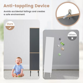 Tall Slim Bathroom Cabinet Freestanding Storage Cabinet Narrow Linen Tower