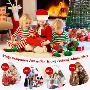 Indoor & Outdoor 190 cm Pop-up Christmas Tree Pre-Lit Xmas Tree w/12 Light Modes