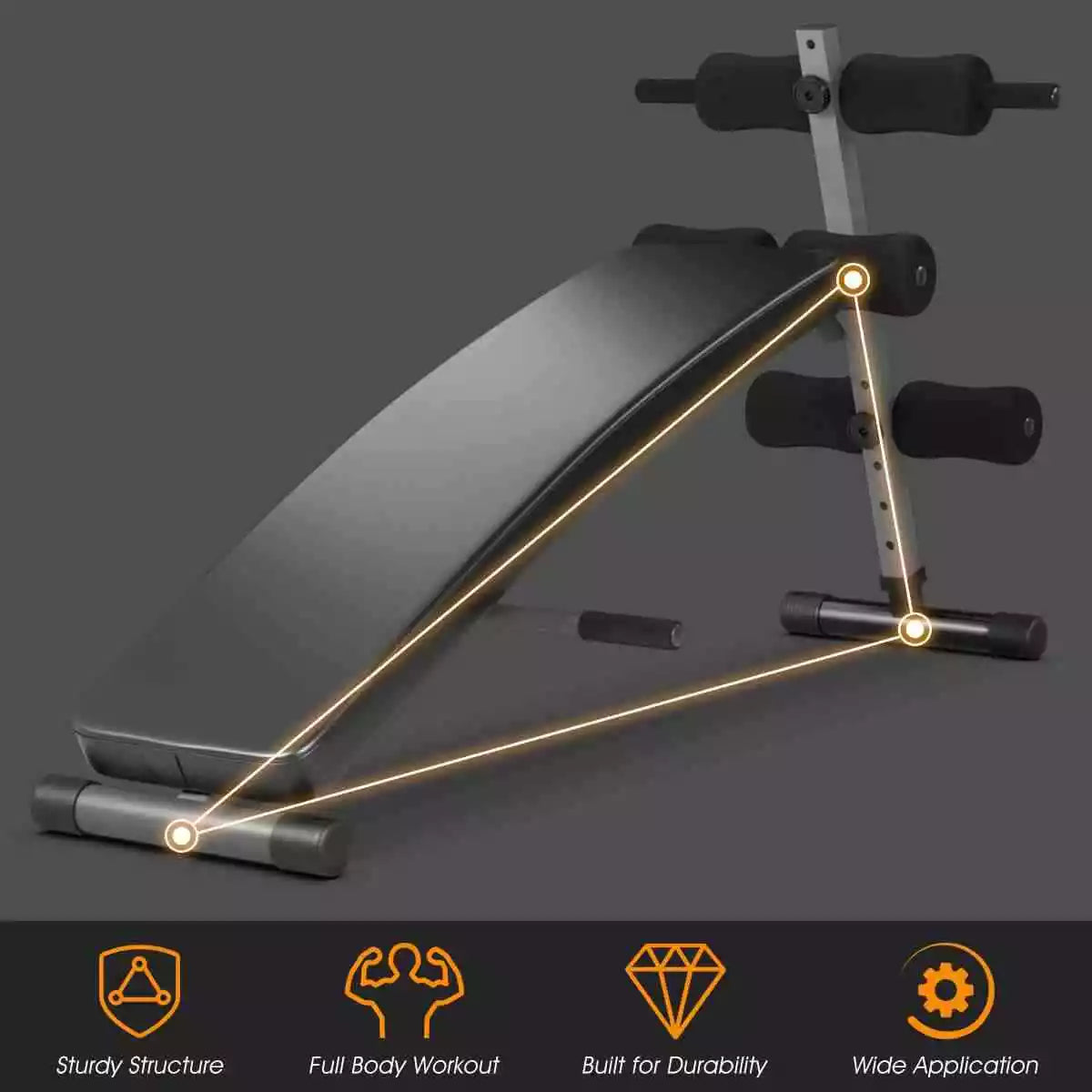 Adjustable Weight Bench Strength Training Bench for Full Body Workout Home Gym