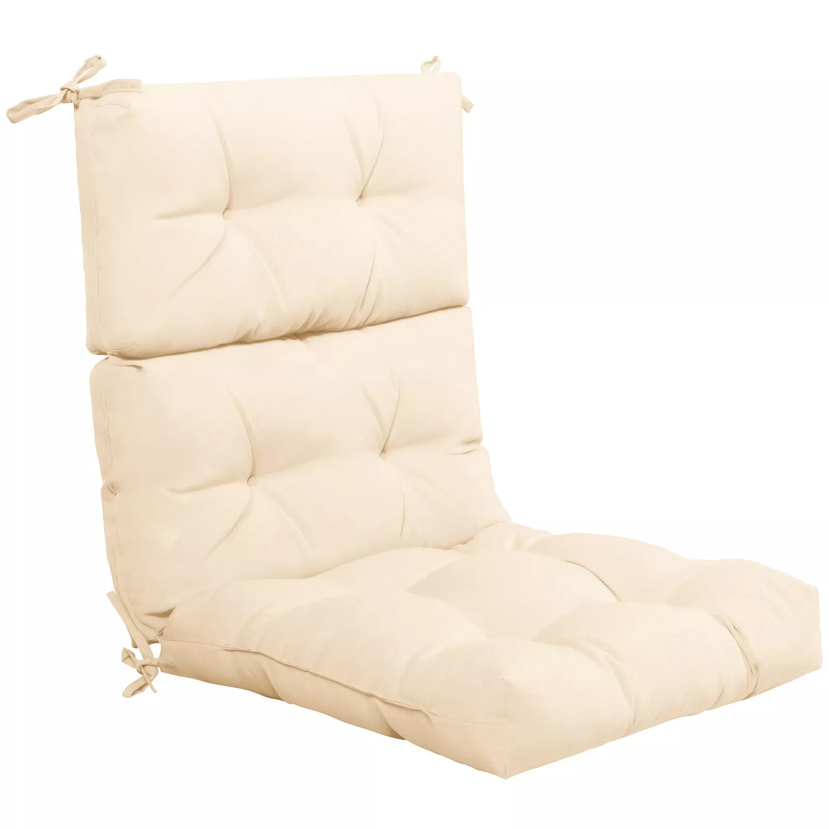 High Back Chair Cushion Patio Chair Seat Pads Non-slip Rope Belts Indoor Outdoor