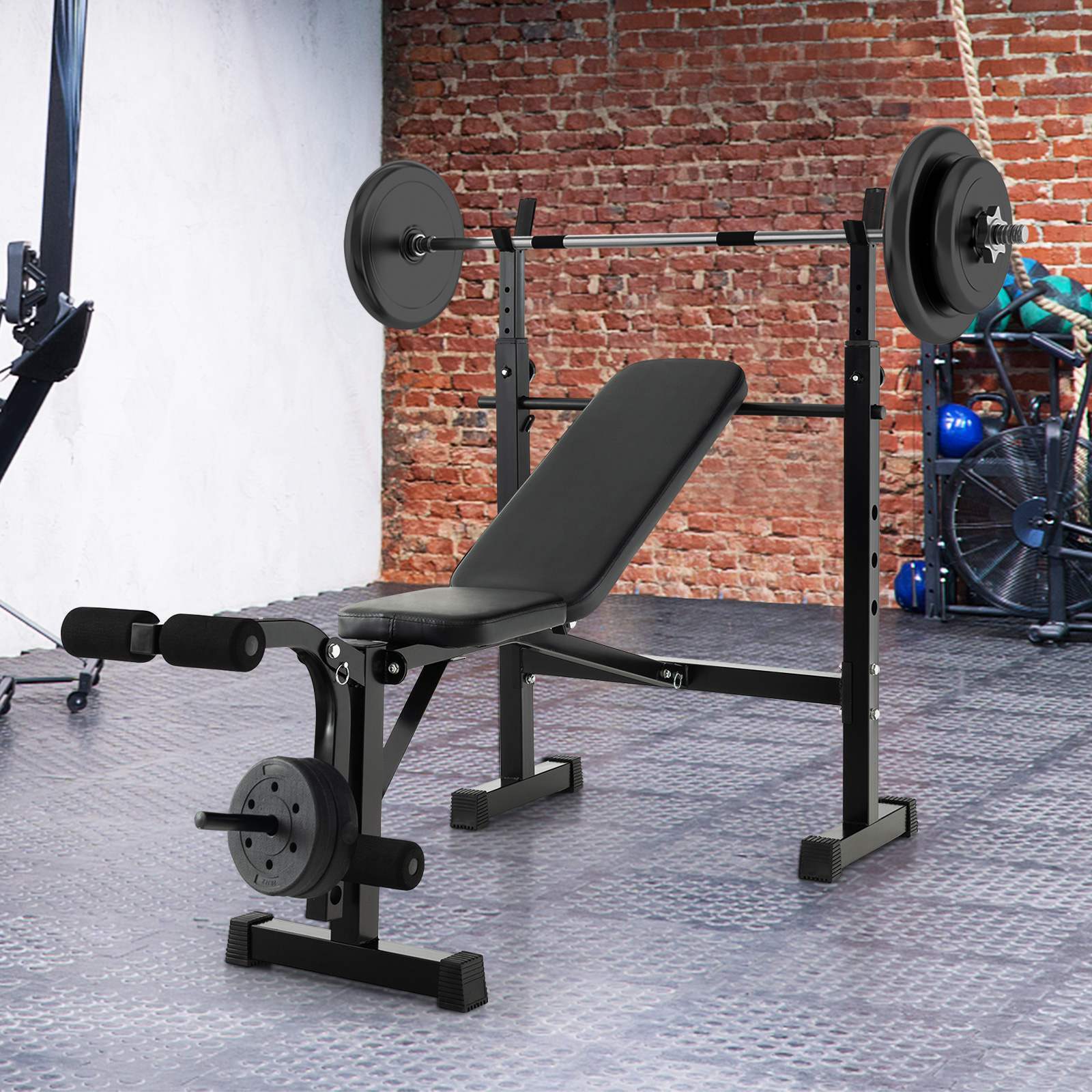 Adjustable Weight Bench,Multipurpose Fitness Incline Flat Weight Bench, Home Gym