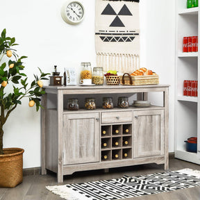 Rustic Kitchen Buffet Sideboard Cupboard Storage Organizer Wooden Console Table
