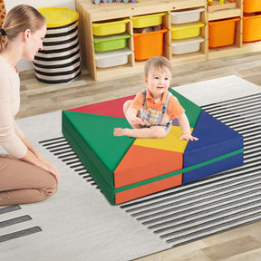 7-Piece Kids Climb and Crawl Foam Activity Play Set Baby Soft Climbing Block