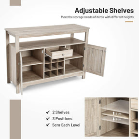 Rustic Kitchen Buffet Sideboard Cupboard Storage Organizer Wooden Console Table