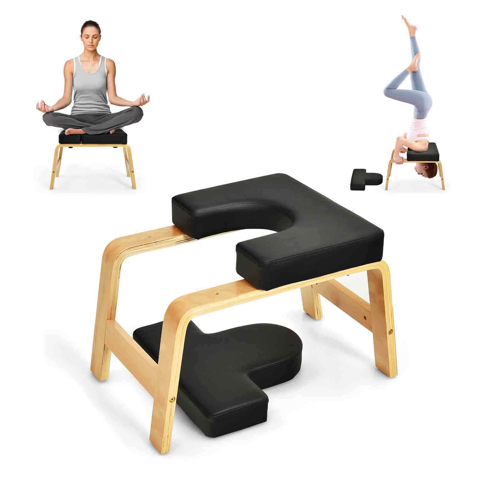 Yoga Headstand Bench, Upside Down Detachable Chair for Balance Training, Home