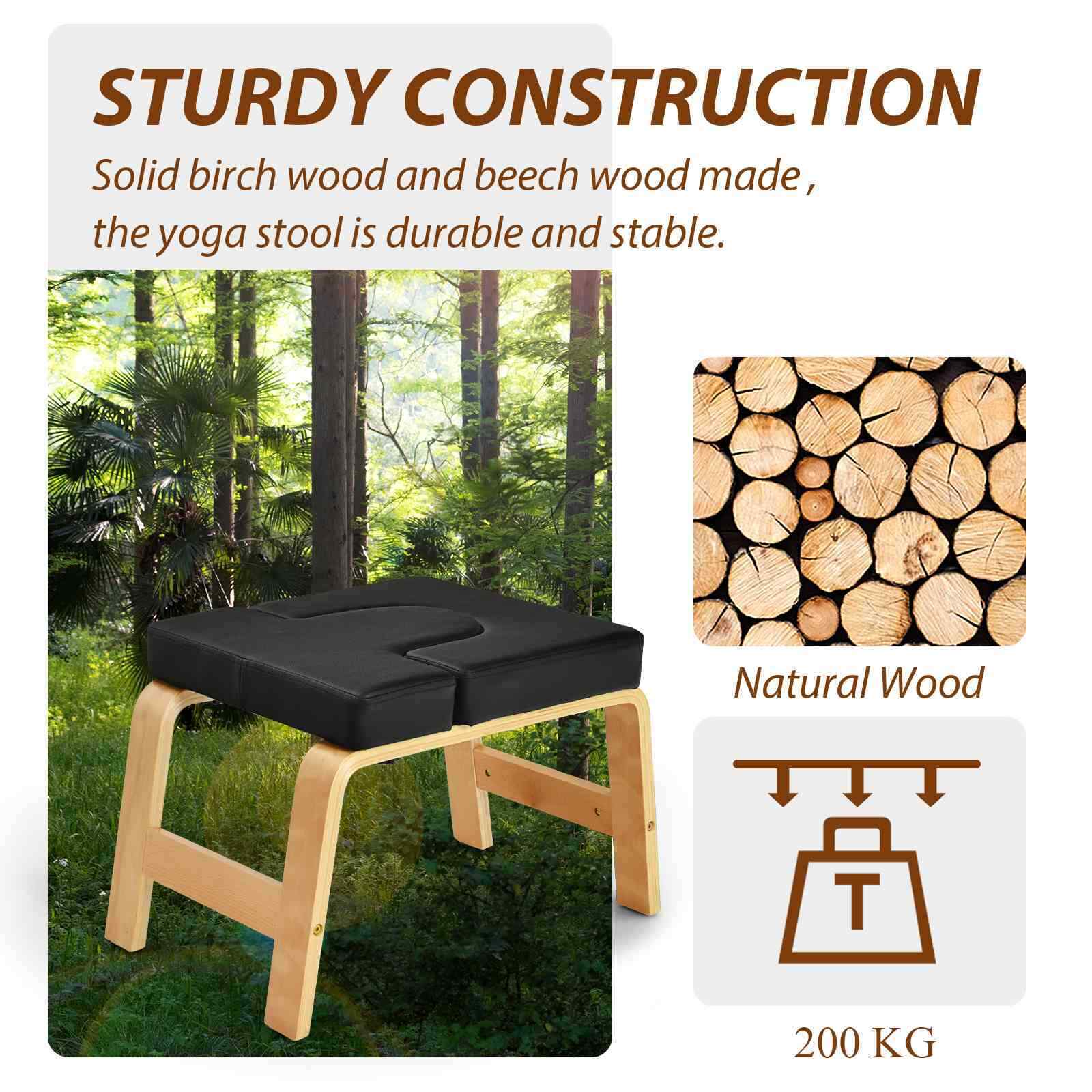 Yoga Headstand Bench, Upside Down Detachable Chair for Balance Training, Home