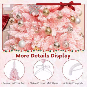 Christmas Slim Pencil Tree Unlit Corner Xmas Decoration for Seasonal Home