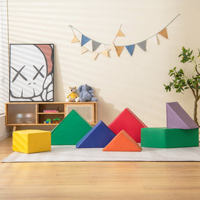 7-Piece Kids Climb and Crawl Foam Activity Play Set Baby Soft Climbing Block