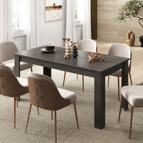 Giantex 160 CM Rectangular Dining Table with Sturdy Legs