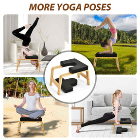 Yoga Headstand Bench, Upside Down Detachable Chair for Balance Training, Home