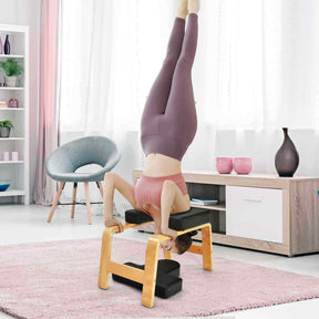 Yoga Headstand Bench, Upside Down Detachable Chair for Balance Training, Home