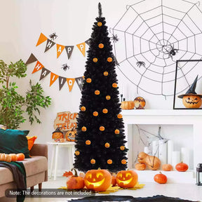 Artificial Halloween Christmas Tree Slim Pencil Tree Decoration for Corner Party