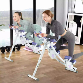 Foldable Core & Abdominal Workout Trainer w/ 4 Adjustable Heights & LCD Monitor