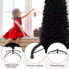 Artificial Halloween Christmas Tree Slim Pencil Tree Decoration for Corner Party