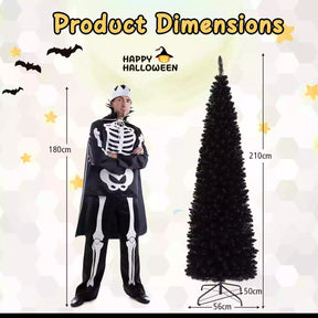 Artificial Halloween Christmas Tree Slim Pencil Tree Decoration for Corner Party
