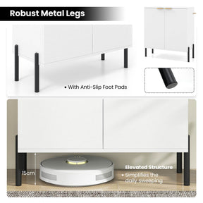 2-Door Buffet Storage Cabinet Sideboard Cabinet with Shelf Cupboard Kitchen Home