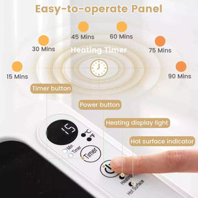 23L Large Spa Hot Towel Warmer for Bathroom 15-90Min Timer & Overheat Protection