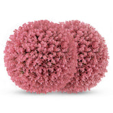 2 PCS Artificial Plant Topiary Balls Faux Eucalyptus Decoration 7 Layers Leaves