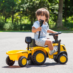 HONEY JOY Kids Ride on Tractor Licensed Caterpillar Foot to Floor Sliding Car