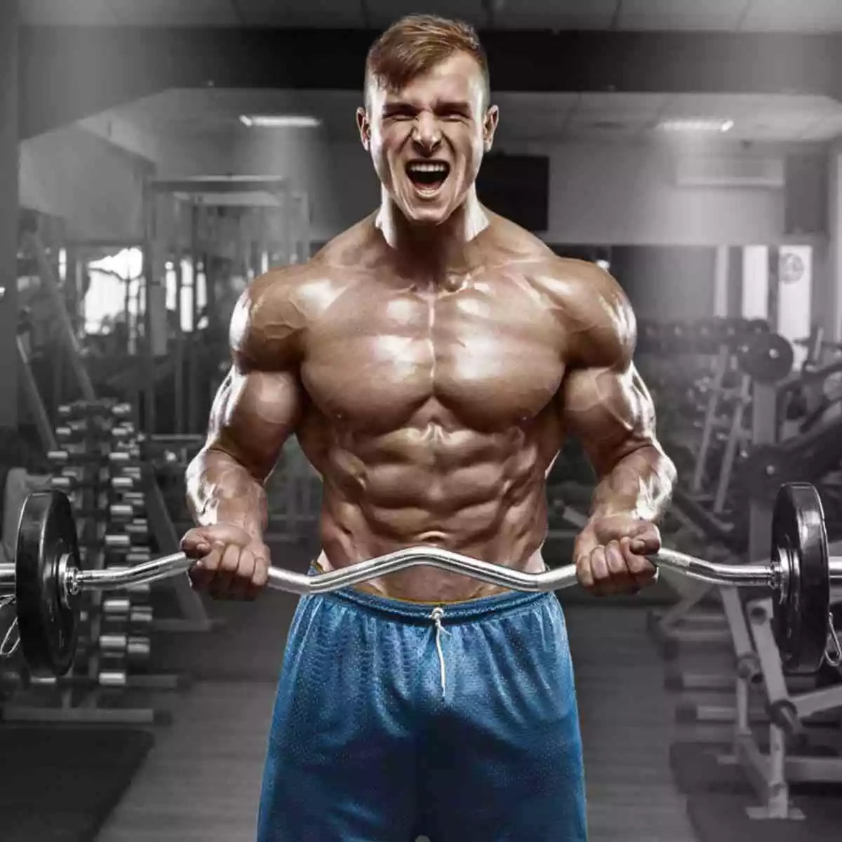 1.2m Olympic EZ Curl Weight Bar, Ideal for Biceps & Forearm Strength Training