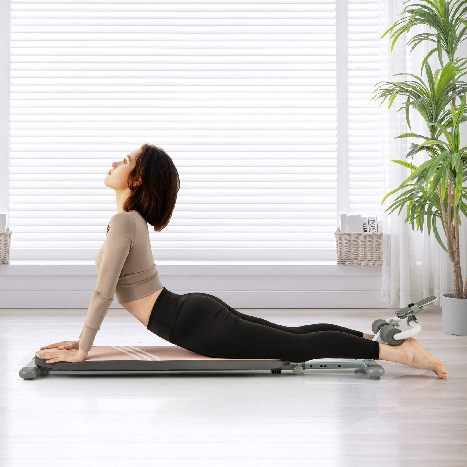 Sit Up Bench Foldable Home Gym Fitness Equipment w/Adjustable Angles & Length