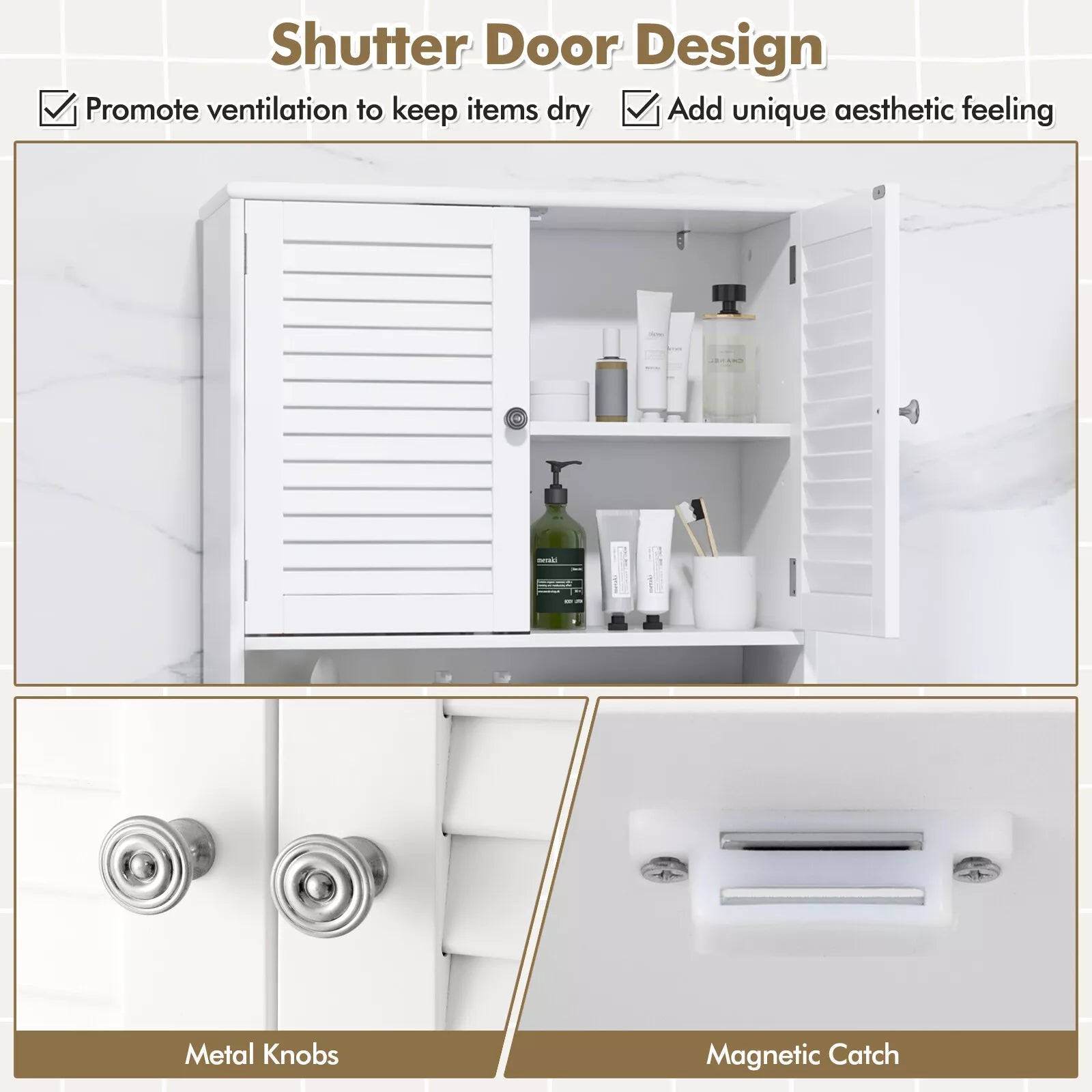 Over-The-Toilet Storage Cabinet Freestanding Toilet Rack Bathroom Space Saver