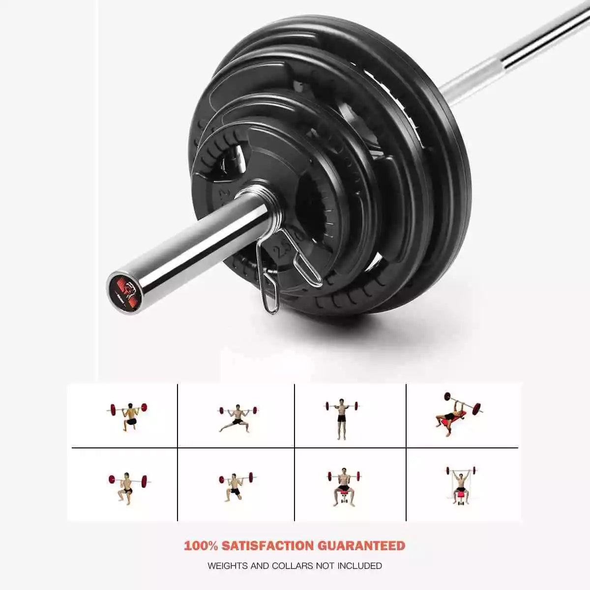 2.2m Olympic Weight Straight Bar for Home Gym