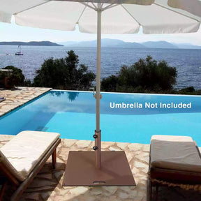 Giantex 23kg Outdoor Umbrella Stand Heavy Duty Patio Umbrella Base 4cm/5cm Adapters Deck