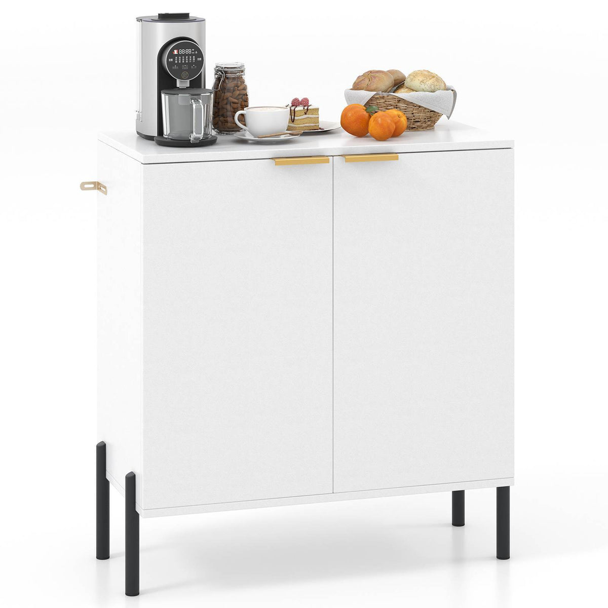 2-Door Buffet Storage Cabinet Sideboard Cabinet with Shelf Cupboard Kitchen Home