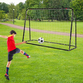 2-in-1 Kids Soccer Rebounder, 1.9m x 1.2m Adjustable Soccer Goal Set for 6+ Kids