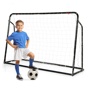 2-in-1 Kids Soccer Rebounder, 1.9m x 1.2m Adjustable Soccer Goal Set for 6+ Kids