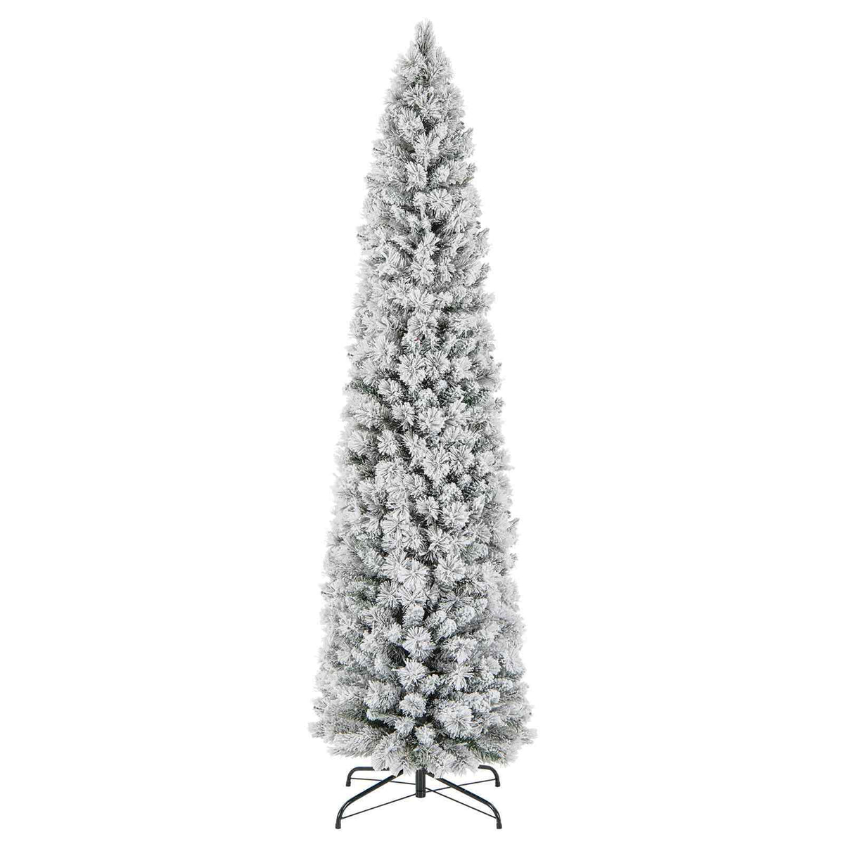 210 CM Pre-Lit Pine Needles Christmas Tree w/210 LED Lights & 466 Branch Tips