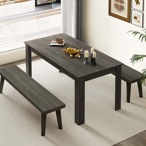 Giantex 160 CM Rectangular Dining Table with Sturdy Legs