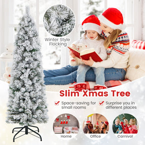 135 Slim Christmas Tree with 258 Branch Tips and 100 LED Lights