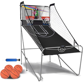8-in-1 Electronic Basketball Hoop Arcade Game for Indoor