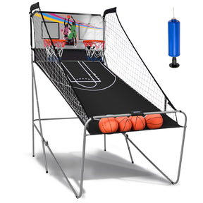 8-in-1 Electronic Basketball Hoop Arcade Game for Indoor