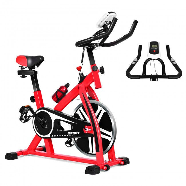 Indoor Adjustable Exercise Bike Cycling Training Bicycle with Adjustable Resistance for Cardio Fitness