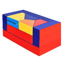 4-In-1 Multi-functional Combination Sofa Set with Durable PU Surface for Kids