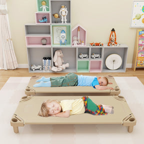 Stackable Daycare Cot with Easy Lift Corner and Detachable Oxford Cloth