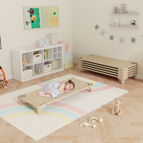 Stackable Daycare Cot with Easy Lift Corner and Detachable Oxford Cloth