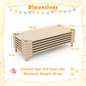 Stackable Daycare Cot with Easy Lift Corner and Detachable Oxford Cloth