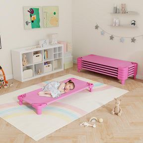 Stackable Daycare Cot with Easy Lift Corner and Detachable Oxford Cloth