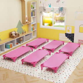 Stackable Daycare Cot with Easy Lift Corner and Detachable Oxford Cloth
