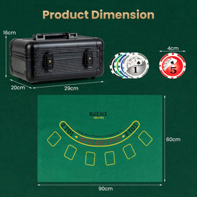 Texas Holdem Poker Chip Set with 300/400/600 Pieces Chips