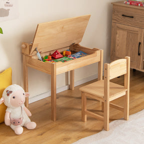 Toddler Activity Table with Chair and Paper Roll Holder
