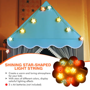 Kids Playhouse Tent with Washable Mat for Boys & Girls