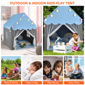 Kids Playhouse Tent with Washable Mat for Boys & Girls